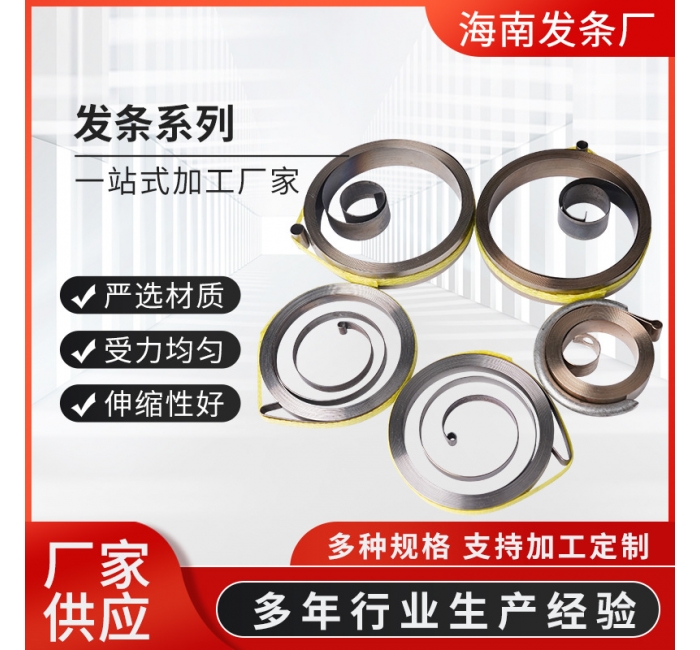 厂家供应发条系列不锈钢五金弹簧发条收绳收线发条